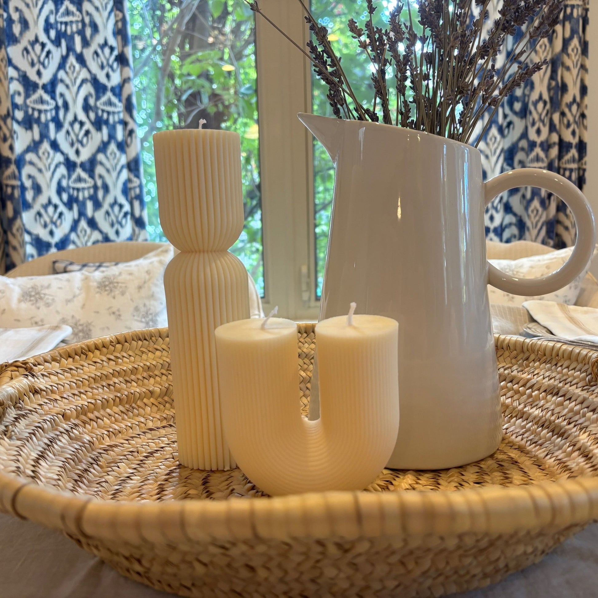 Handcrafted in Canada, these hand-poured soy candles are exquisitely molded to enhance any space. With stunning attention to detail, this candle adds a touch of effortless elegance to your home decor.
These candles are handmade for decorative purposes using soy wax. Remember to place your candles on a heat proof dish if you wish to light them and never leave your candle unattended. Hand-poured may have minor variations.  Paraben free