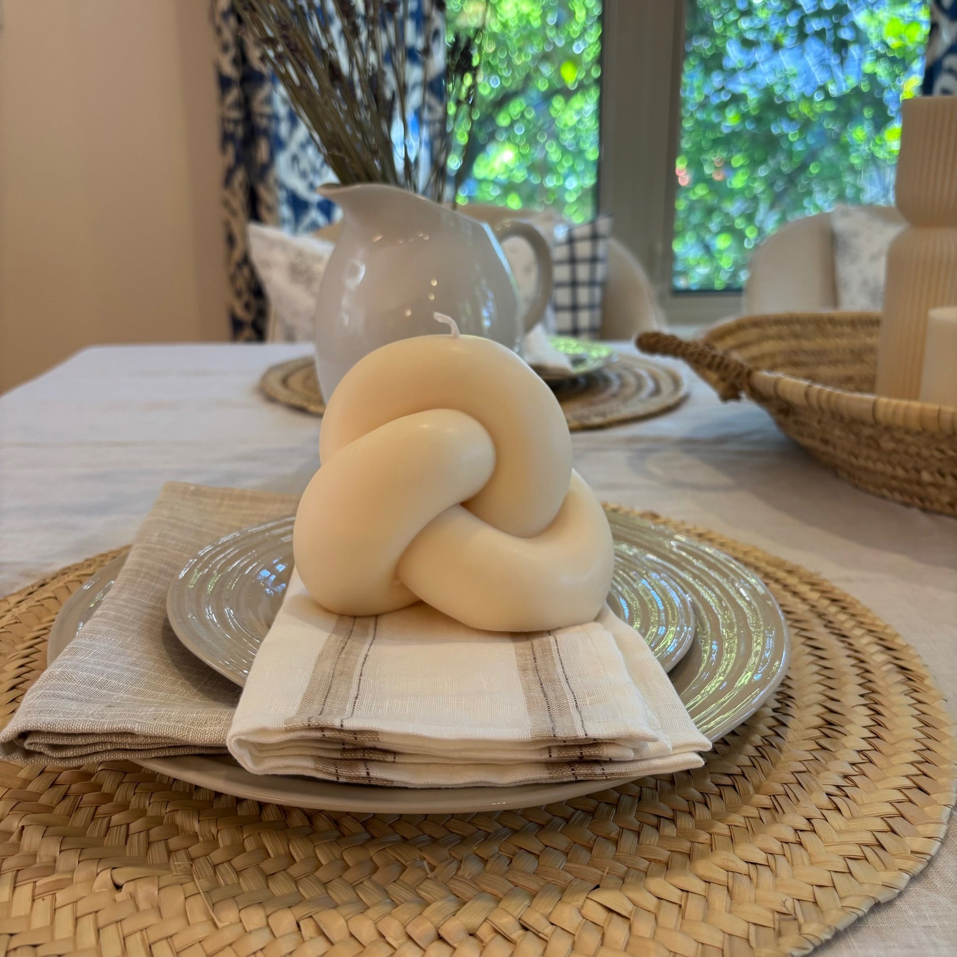 Handcrafted in Canada, these hand-poured soy candles are exquisitely molded to enhance any space. With stunning attention to detail, this candle adds a touch of effortless elegance to your home decor.
These candles are handmade for decorative purposes using soy wax. Remember to place your candles on a heat proof dish if you wish to light them and never leave your candle unattended. Hand-poured may have minor variations.  Paraben free