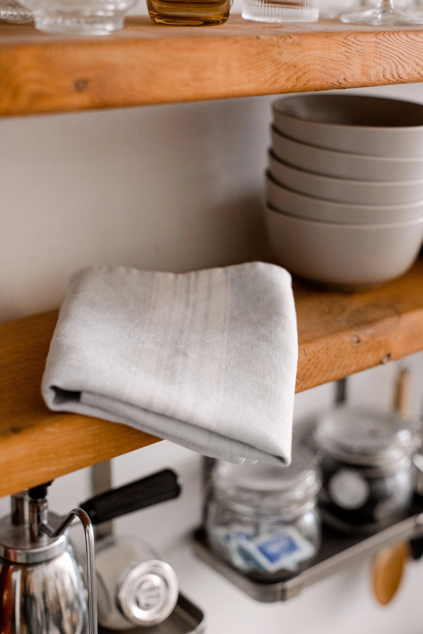 Stonewashed Linen Kitchen Towels - Set of 2 in 5 Fabulous Colours