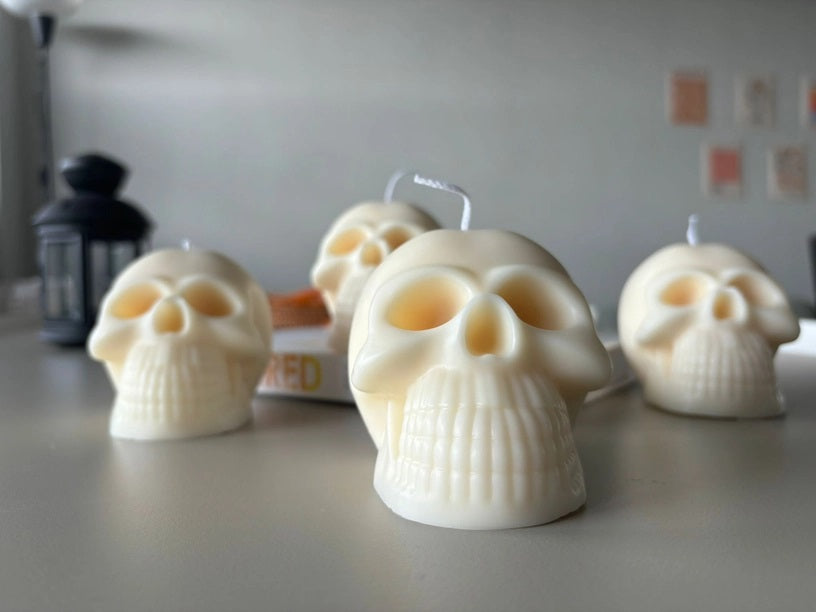 Handcrafted in Canada, our Spooky Skull Candle's hauntingly detailed design adds some spooky charm to any room. Crafted from eco-friendly soy wax, this candle adds an eerie elegance while being gentle on the environment.
In details:
• Size: 3.5 inches in width and 3 inches in height
• Weight: 280g (9.88 oz)