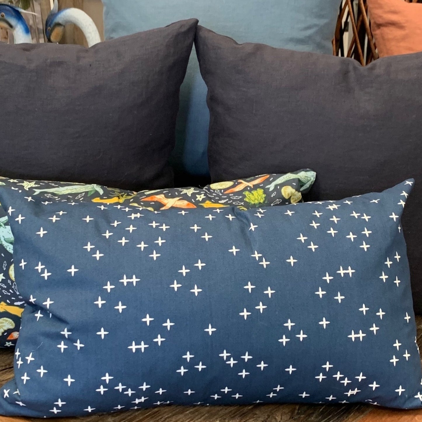 Starry Night Organic Cotton Pillow