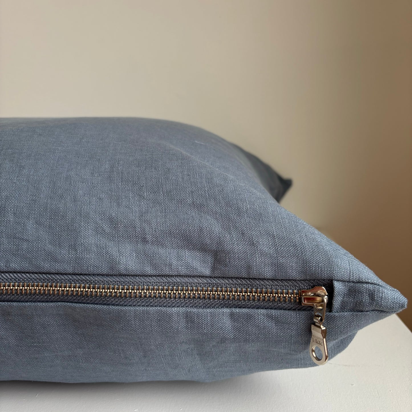 Linen Pillow Cover in Cottage Blue