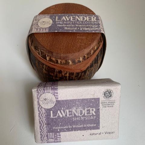 Moisturizing Lavender Shea Body Butter and Soap - Fairtrade and All Natural