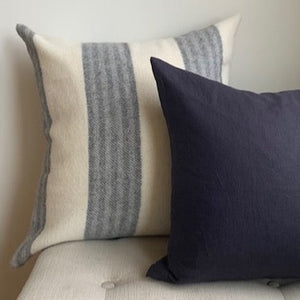 Brooklyn Pillow Cover Off White, Dark Grey & Light Grey 22 x 22