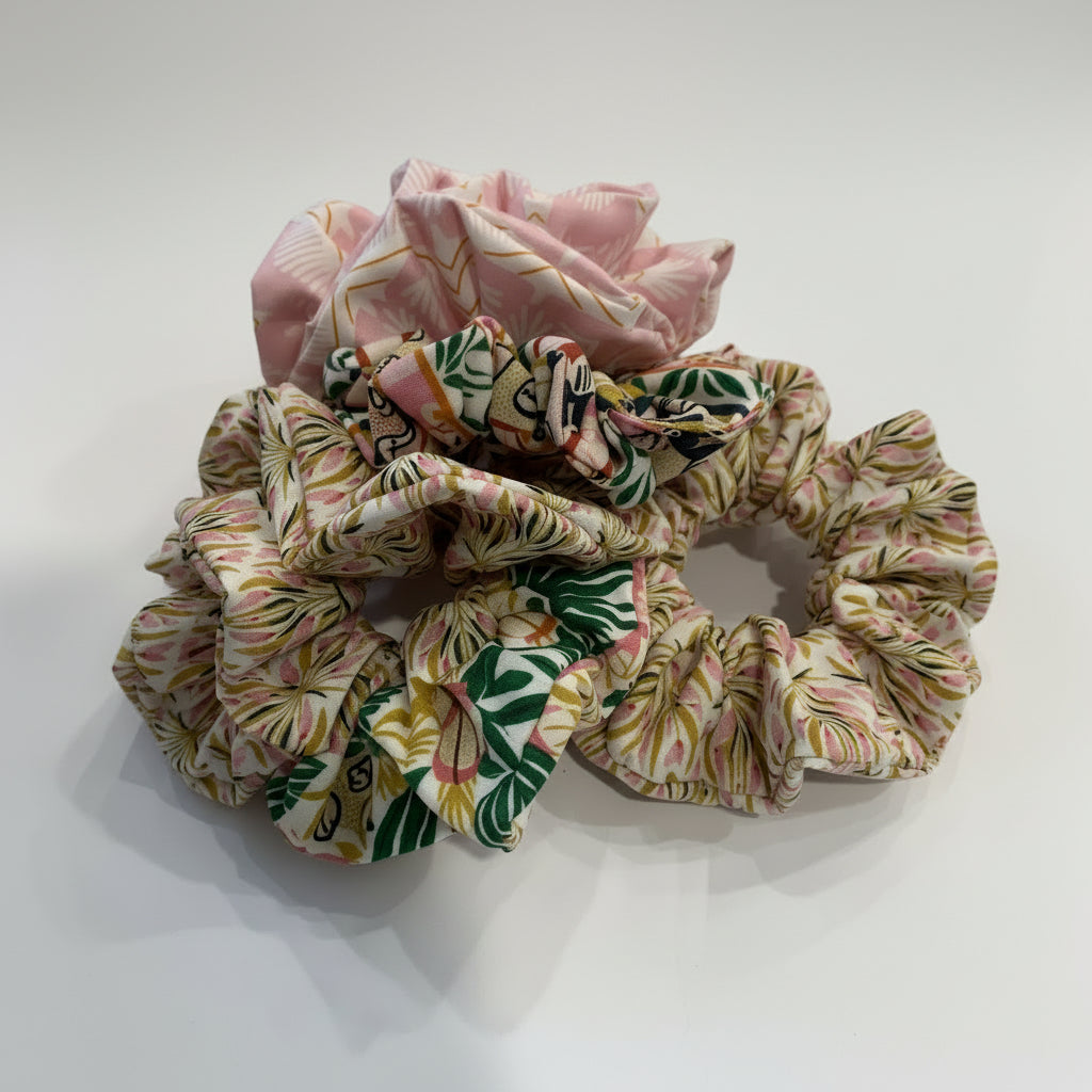 Organic Cotton Scrunchies - Savannah Blooms