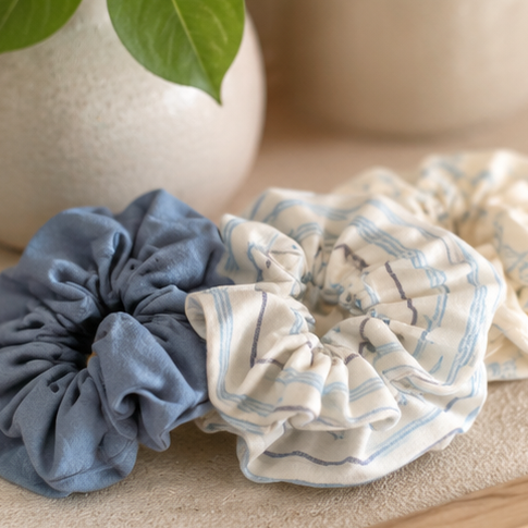 Linen Summer Scrunchies