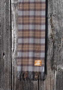 The Outlander tartan scarf is made with fine lambs wool that is oh-so-soft to the touch.  This Official Outlander Tartan is the symbol of a love that travelled across time.  The lambs wool scarf is soft, smooth and long lasting. The unique weaving process generates air pockets that retain heat while preventing moisture. Along with being natural, breathable and hypoallergenic, lambs wool can be worn comfortably against the skin.