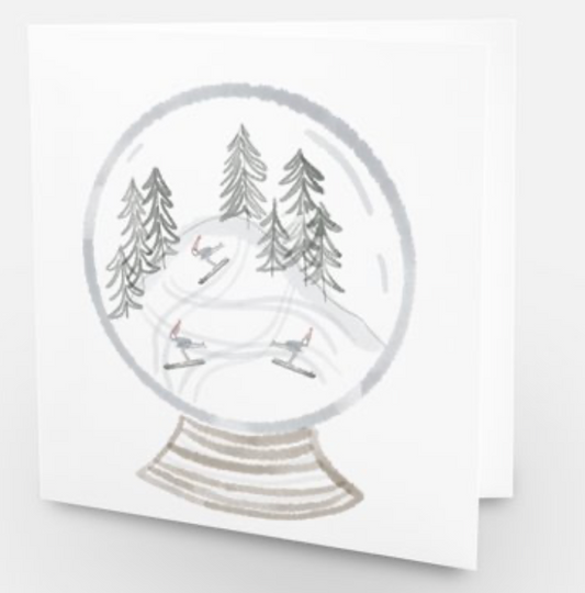 Après-Ski Snow Globe - Holiday Card - Pack of 5