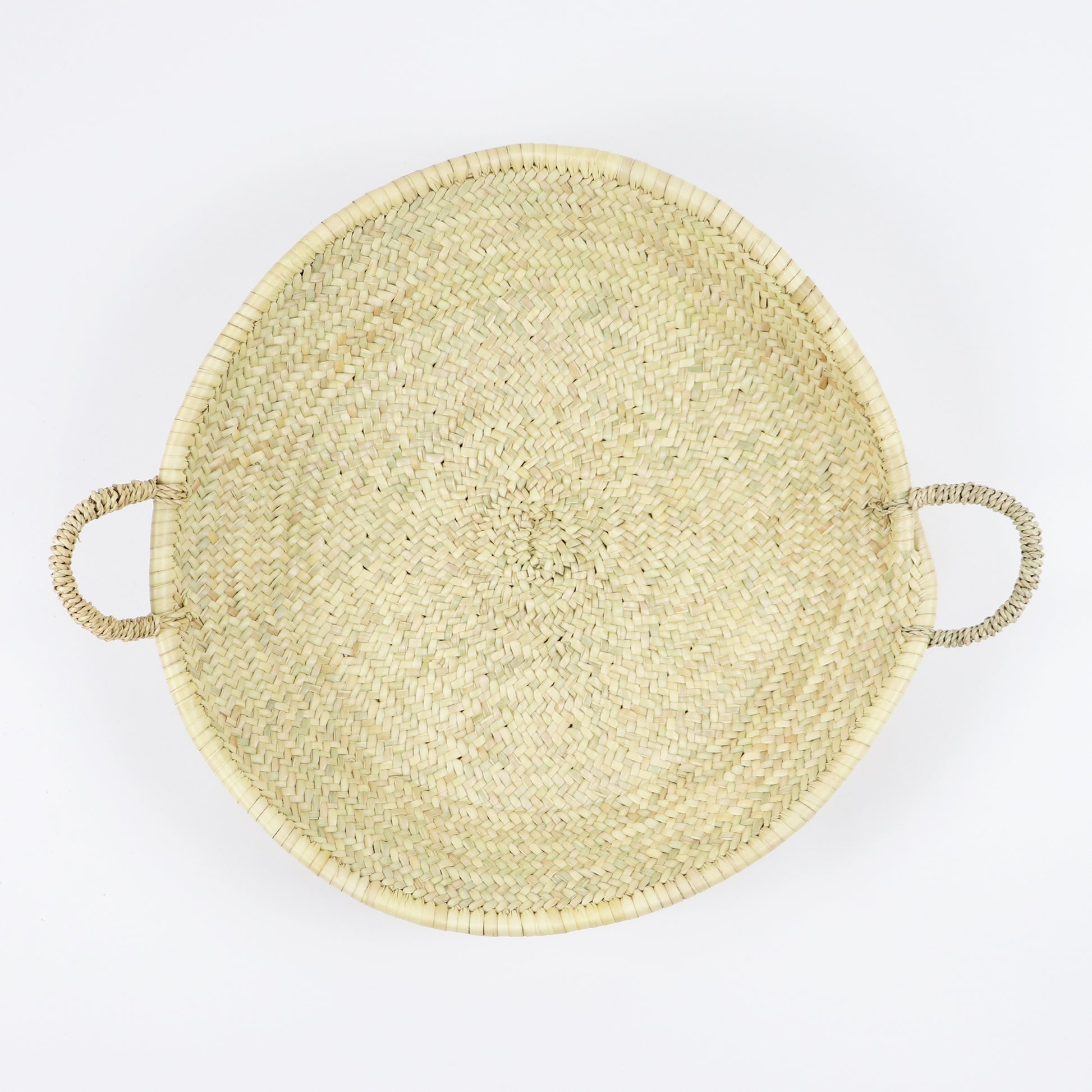 Versatile Handwoven Straw Platter